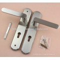 Tube Stainless Steel Lever Handle Door Lock with Plate